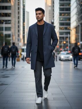 🌻 Zara Men's Overcoat #638